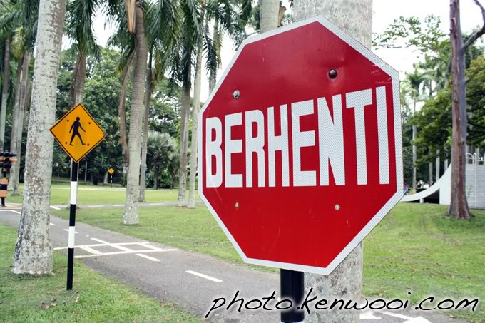 Stop sign at Penang